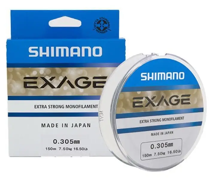 Noutate Fir Monofilament Shimano Line Exage 150m, 0,14mm, 1,80kg, Steel Grey