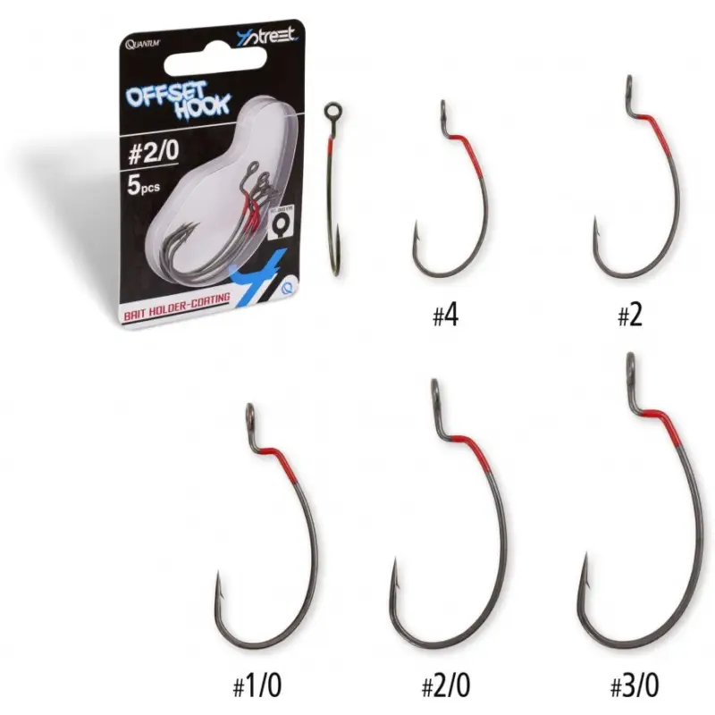 Preferatul clienților Carlig Offset Quantum 4Street Offset-Haken Dg Black Red
