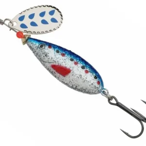 Reducere Lingura Rotativa Abu Garcia Droppen Maxi Spinners, Culoare Blue Glitter, 8.5cm, 12g