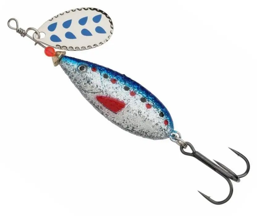 Reducere Lingura Rotativa Abu Garcia Droppen Maxi Spinners, Culoare Blue Glitter, 8.5cm, 12g