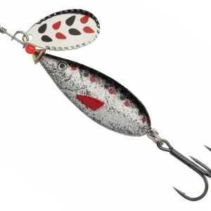Retur gratuit Lingura Rotativa Abu Garcia Droppen Maxi Spinners, Culoare Black Back Minnow, 8.5cm, 12g