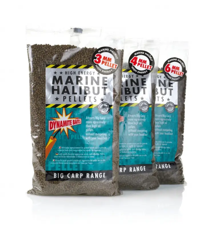 Calitate înaltă Pelete Dynamite Baits Marine Halibut 900g