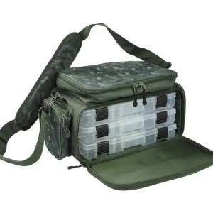 Expediere rapidă Geanta Mitchell MX Camo Stacker Bag M + 3 Cutii, Green Camo, 42x34x20cm