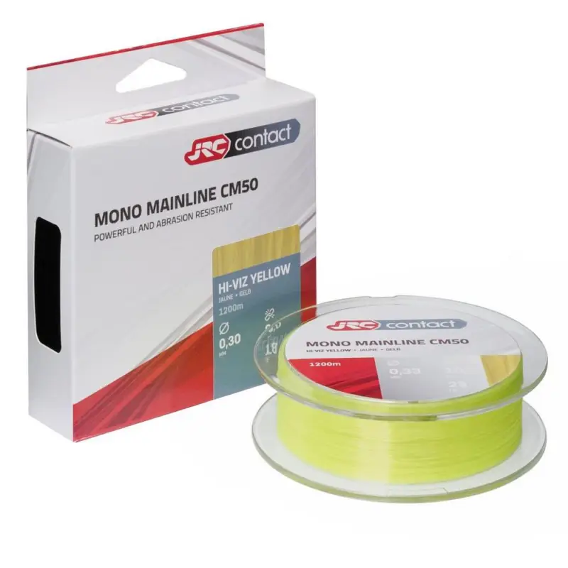Ultima șansă Fir Monofilament JRC Contact CM50, HViz Yellow, 1200m, 0.40mm 13.5kg