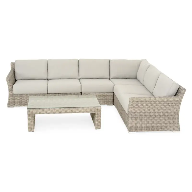 Preț promoțional FLORIDA Set mobilier terasă/grădină, colțar și măsuță