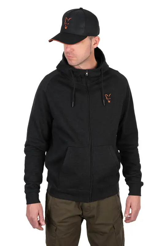 Hanorac FOX Collection LW Hoody Black & Orange Plată securizată