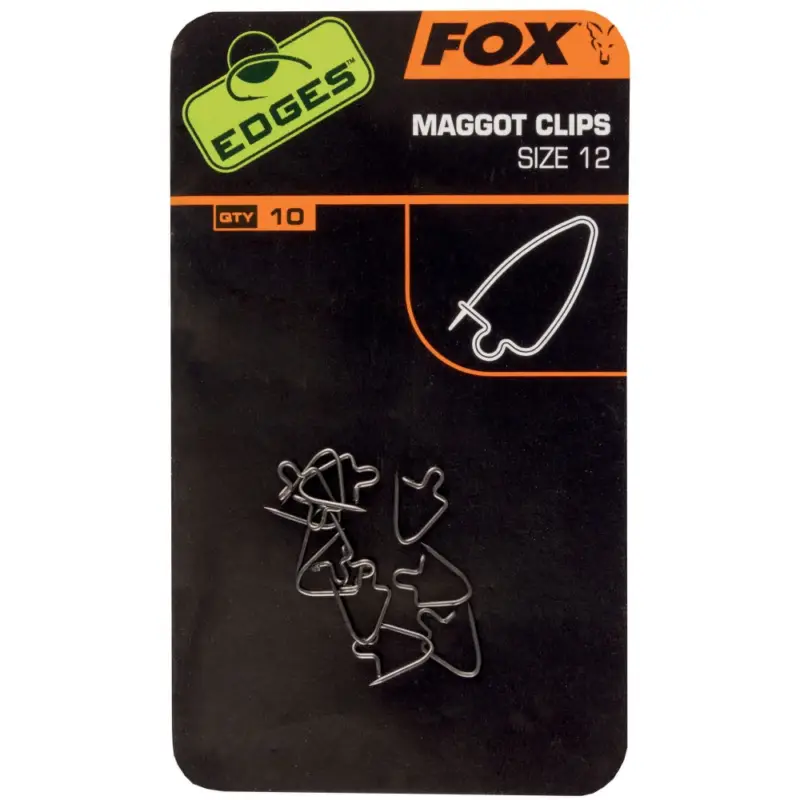 Premium FOX Edges Maggot Clips, Nr.8, 10buc/plic