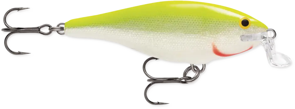 Livrare rapidă Vobler Rapala Shallow Shad Rap ,Culoare Silver Fluorescent Chartreuse-SFC,7cm,7g