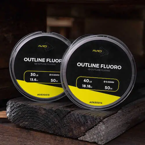 Livrare gratuită Fir Fluorocarbon Avid Outline Fluoro , 50m