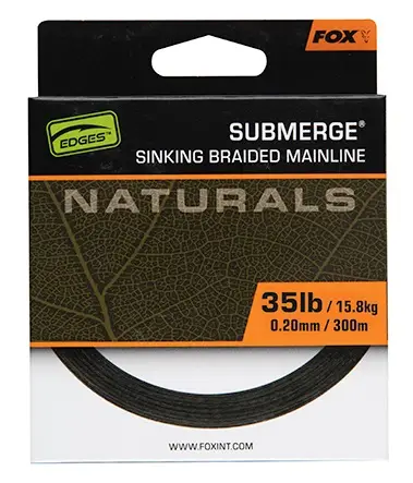 Preț promoțional Fir Textil Fox Submerge Naturals Braid, Green, 300m, 0.20mm, 35lb/15.8kg