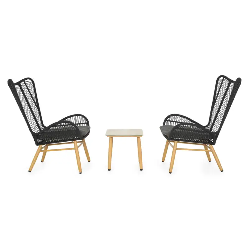 Chilipir BODEH Set mobilier terasă/grădină, 2 fotolii și măsuță