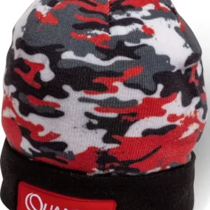 Caciula Quantum Camo Winter Cap, Black/Red/Camo Super ofertă