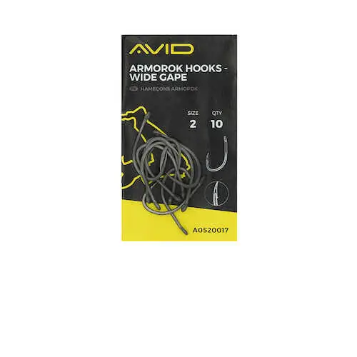 Carlige Avid Carp Armorok Wide Gape, 10buc/plic Retur ușor