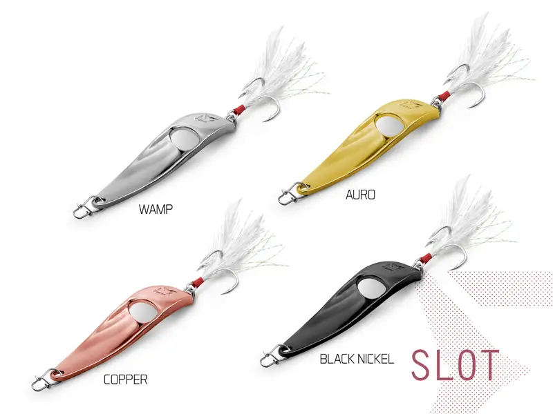 Disponibil imediat Lingura Oscilanta Delphin Slot, Culoare Wamp, 15g