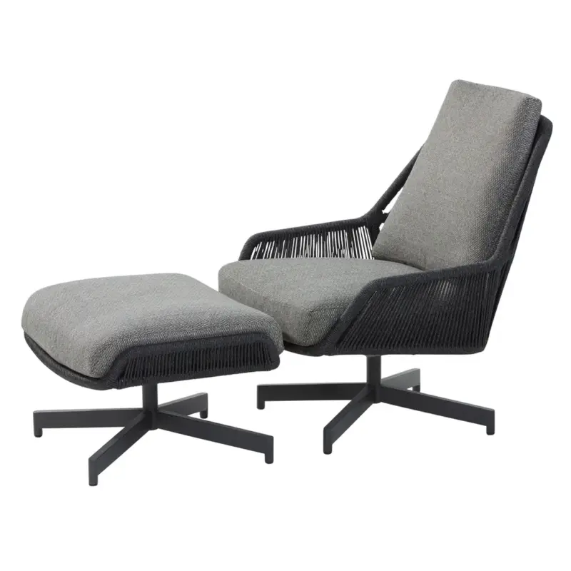 PRIMAVERA Set mobilier terasă/grădină, fotoliu și taburet Cumpărături sigure
