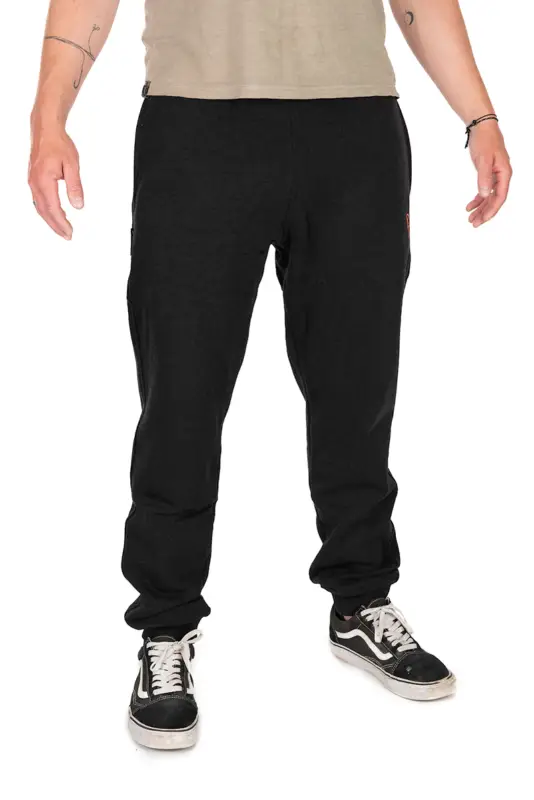 Pantaloni Lungi Fox Collection Joggers Black/Orange Cumpără online