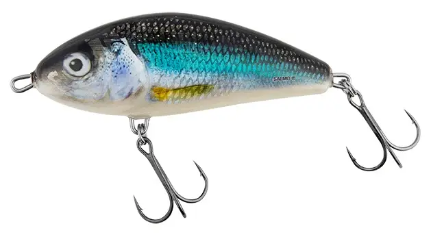 Reducere de preț Vobler Salmo Fatso Floating FBF, Spotted Holo Smelt, 8cm