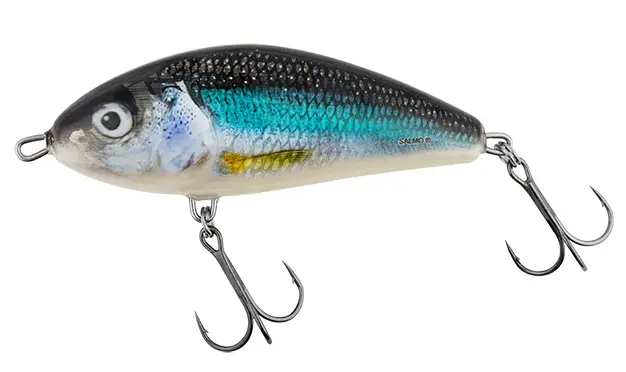 Vobler Salmo Fatso Sinking F8S,Spotted Holo Smelt, 8cm Reducere specială