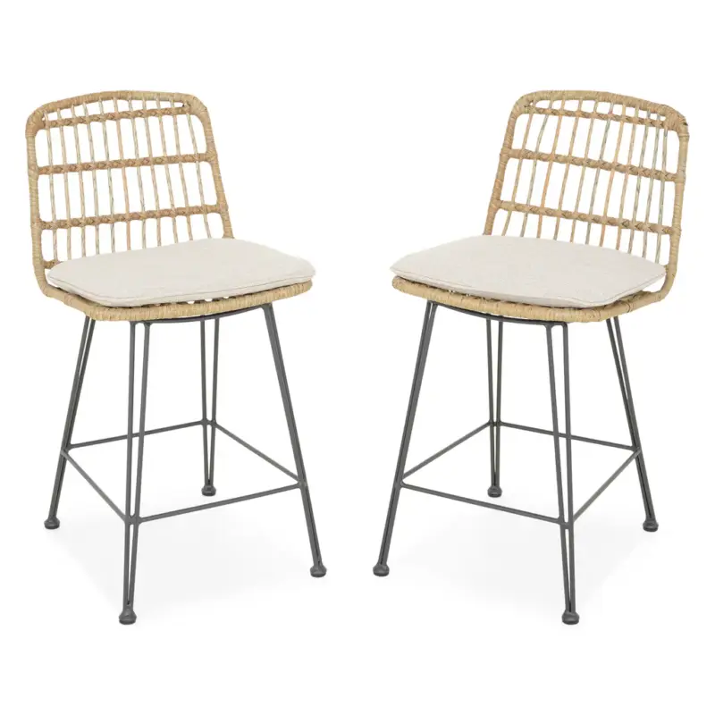 Doar azi CHARLOTTE Set mobilier terasă/grădină, 2 scaune bar