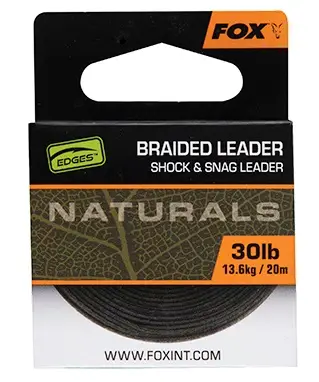 Reducere Fir Textil Inaintas FOX Edges Naturals Braided Leader, 20m