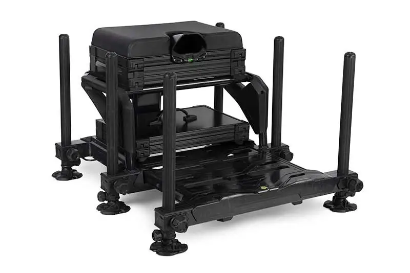 Scaun Pescuit Modular Matrix S36 Pro Seatbox Black Edition Retur ușor