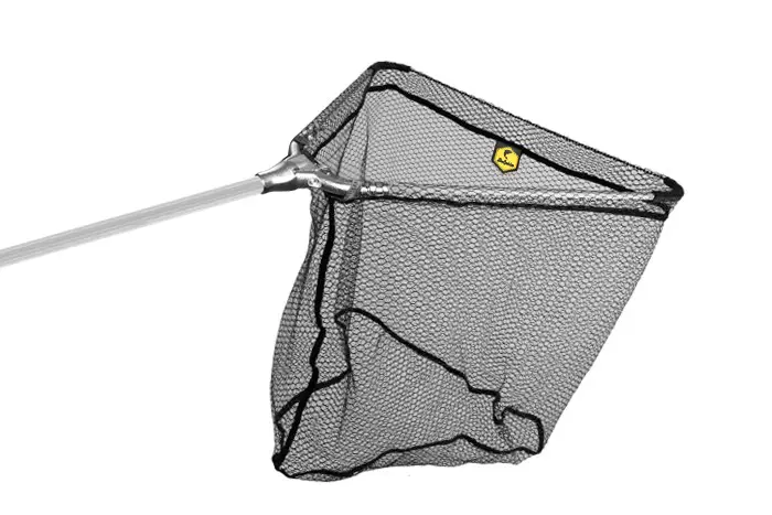 Minciog Telescopic Delphin, Conector V din Metal si Plasa Cauciucata, 60x60cm, 3 Tronsoane, 2.40m Plată securizată