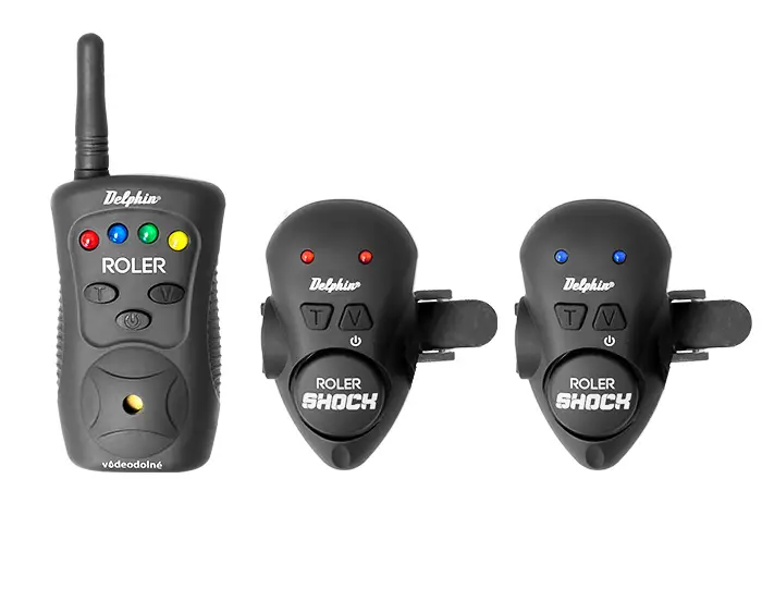Set Avertizori-Senzori PescuitDelphin Roler Shock Montabili pe Lanseta + Statie, 2+1 Reducere extra