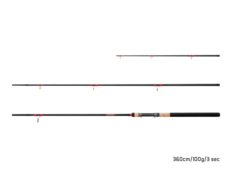 Doar azi Lanseta Feeder Delphin LEEDER Feeder, 3.60m, 100g, 3+2buc