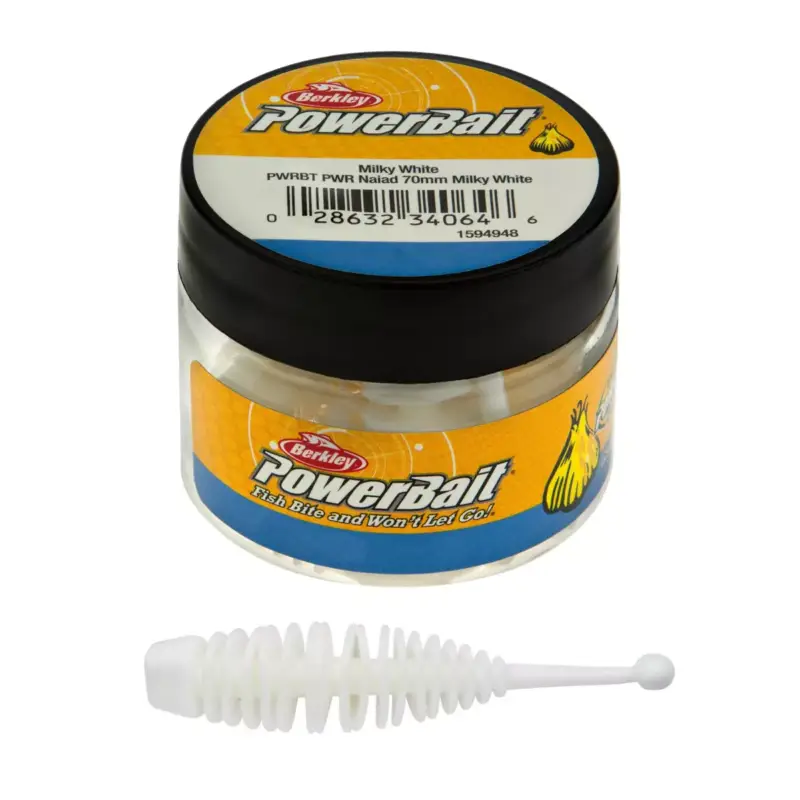 Naluca Power Baits Naiad, Milky White, 5cm, 10buc/plic Lichidare de stoc