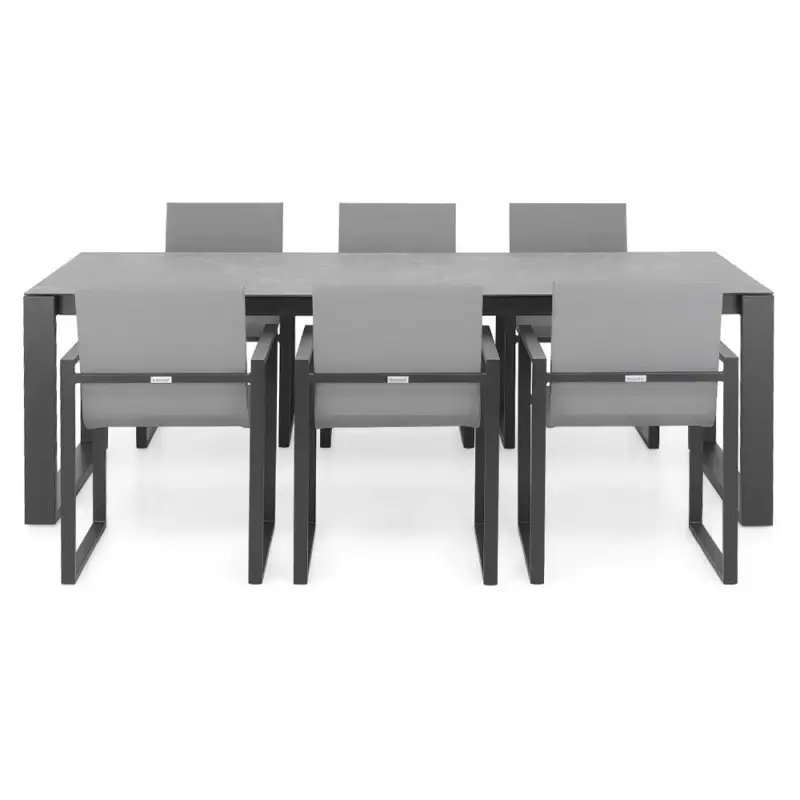 Reducere extra FERMO Set mobilier terasă/grădină, 6 scaune și masă