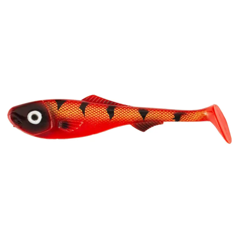 Chilipir Shad Abu Garcia Beast Zander Shad, Red Tiger, 9cm, 5.6g