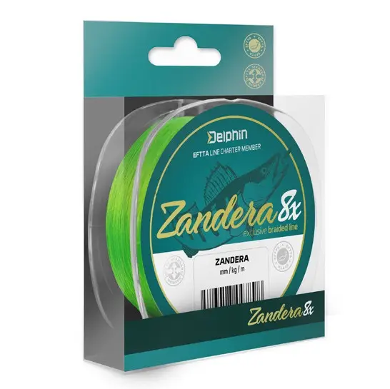 Fir Textil Delphin Zandera 8, Culoare Verde Fluo, 150m Noutate