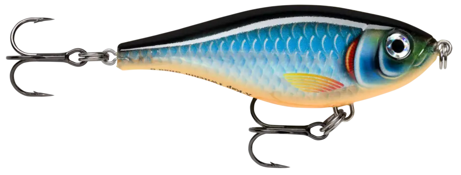 Doar azi Vobler Rapala X-Rap Twitchin Shad, Culoare Blue Ghost (BGH), 8cm, 13g