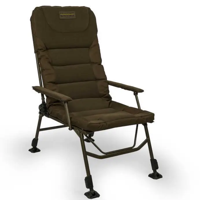 Scaun Pescuit Avid Carp Benchmark Level Tech Hi-Back Recliner Chair, 115x42x55cm Transport gratuit