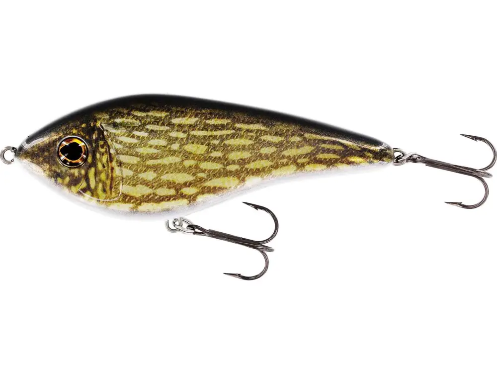 Vobler WESTIN Swim Glidebait, Suspending, Real Pike, 6.5cm, 9g Reducere specială
