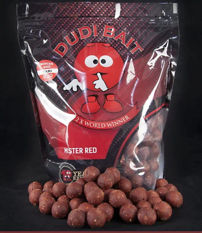 Boilies Tare Dudi Bait Mister Red, Squid&Cranberry, 1kg, 20mm Ofertă limitată