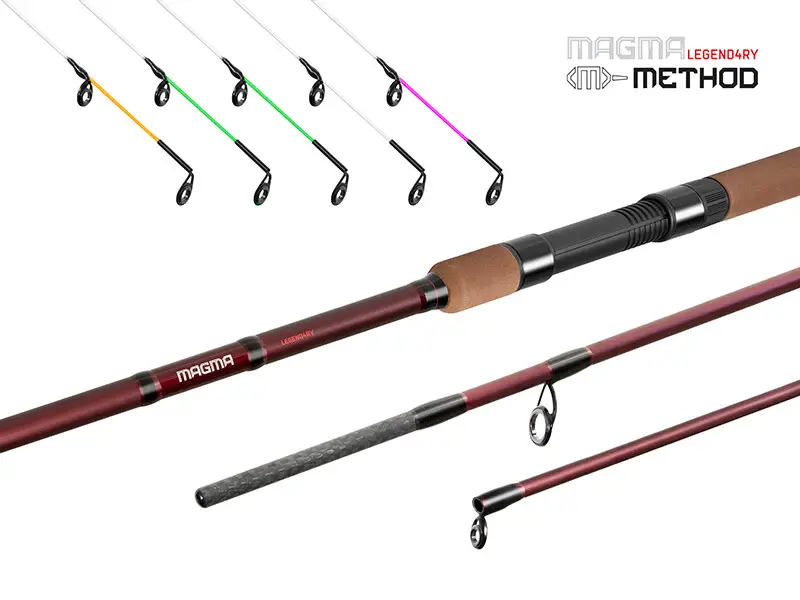 Lanseta Pescuit Feeder Delphin MAGMA LEGEND4RY Method, 3.60m, 215g, 3+5buc Chilipir