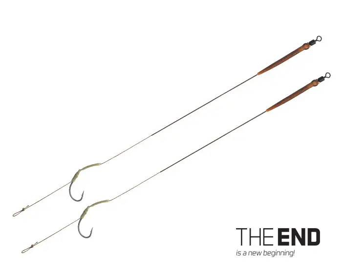 Preț promoțional Montura Pescuit la Crap Delphin The End Skin, 20cm, 25lbs, 2buc/plic