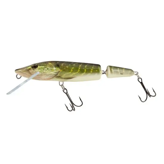 Vobler Salmo Pike Jointed Deep Runner, Real Pike, 11cm, 14g Noutate