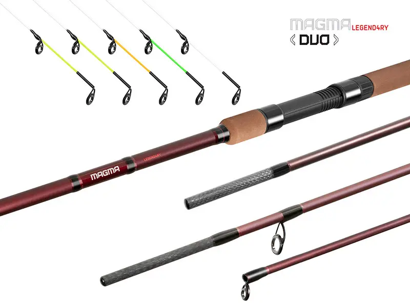 Lanseta Feeder Delphin Magma Legend4ry DUO, 3.55-3.95m, 100g, 3+5buc Premium