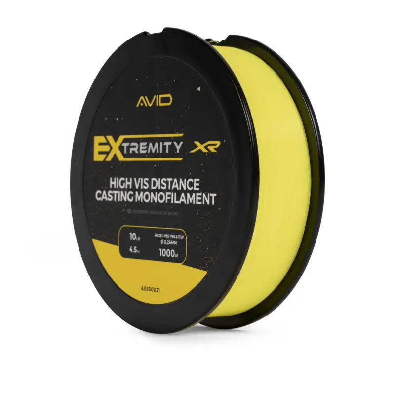Reducere Fir Monofilament Avid Carp Extremity Hi-Vis XR Mono, High-Vis Yellow, 1000m