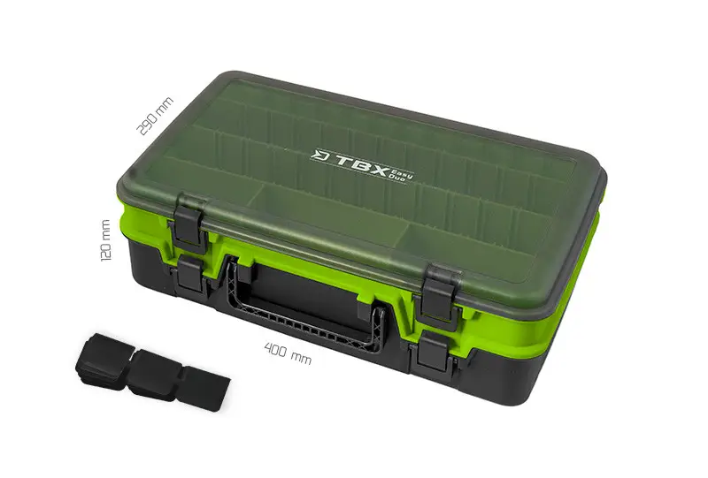 Retur ușor Cutie Dubla Pentru Accesorii Delphin TBX EasyDuo 385-10P, 38.5x27x12.5cm