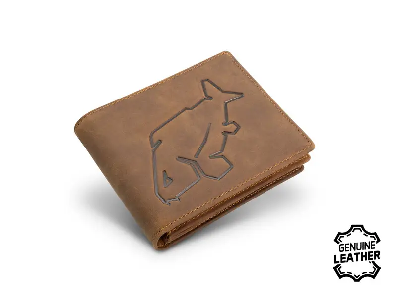Portofel din Piele Delphin Carp OutLine Wallet, Dark Brown Retur gratuit