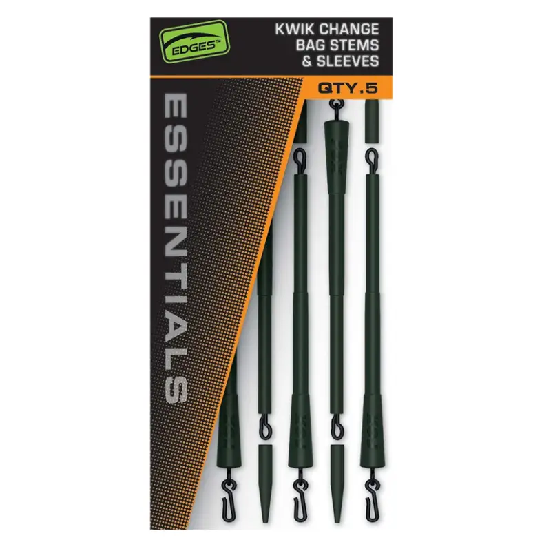 Ofertă de sezon Tija Plumb Bag Fox Edges Kwik Change Bag Stems And Sleeve, 5buc/plic