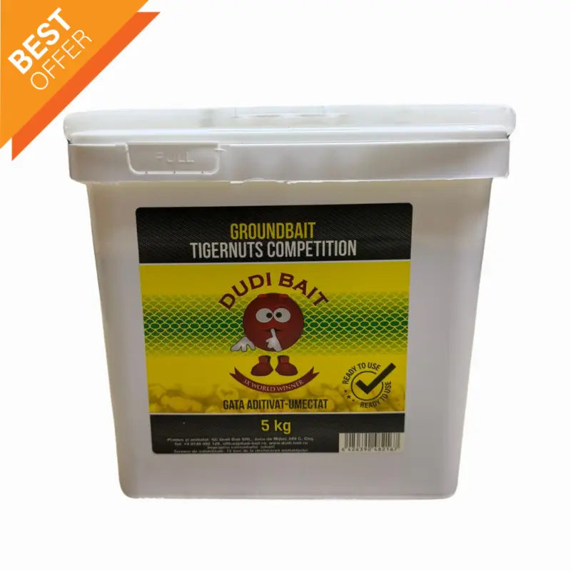 Preț promoțional Groundbait Dudi Bait Tigernuts Competition, Aditivat, 5kg