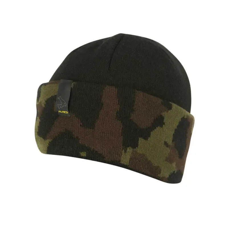 Caciula Avid Carp Black Camo Beanie Reducere extra