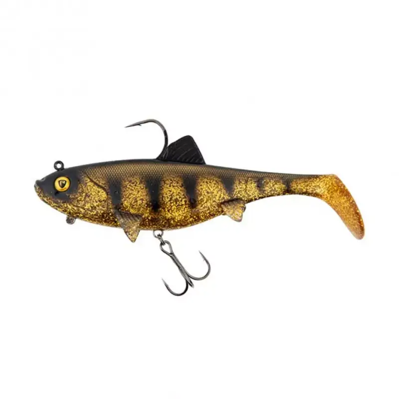 Cel mai vândut Swimbait Fox Rage Wobble New Replicant, Golden Perch, 14cm, 50g