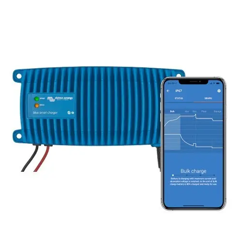 Incarcator Smart Baterie, 12V/13A, Plumb, Gel, Agm, Lithium, Victron Energy Blue Smart Ip67 Charger Plată securizată