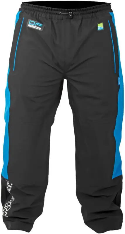 Pantaloni Pescuit Preston DF Ultra Trousers, Black/Blue Calitate înaltă