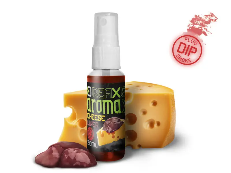 Livrare expres Dip Lichid Delphin AromaX Neon Spray,Brânză-Ficat, 30ml